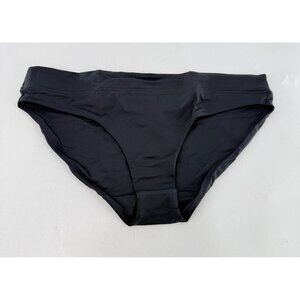 NWT prAna Summer Wave Black Bikini Swim‎ Bottoms Sz M Minimalist Basic